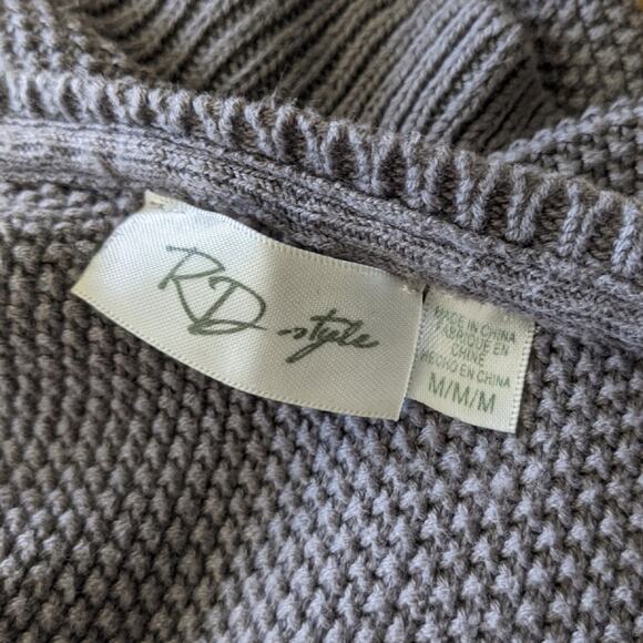 RD Style Beaded Neckline Open Back Sweater sz M - Picture 4 of 9